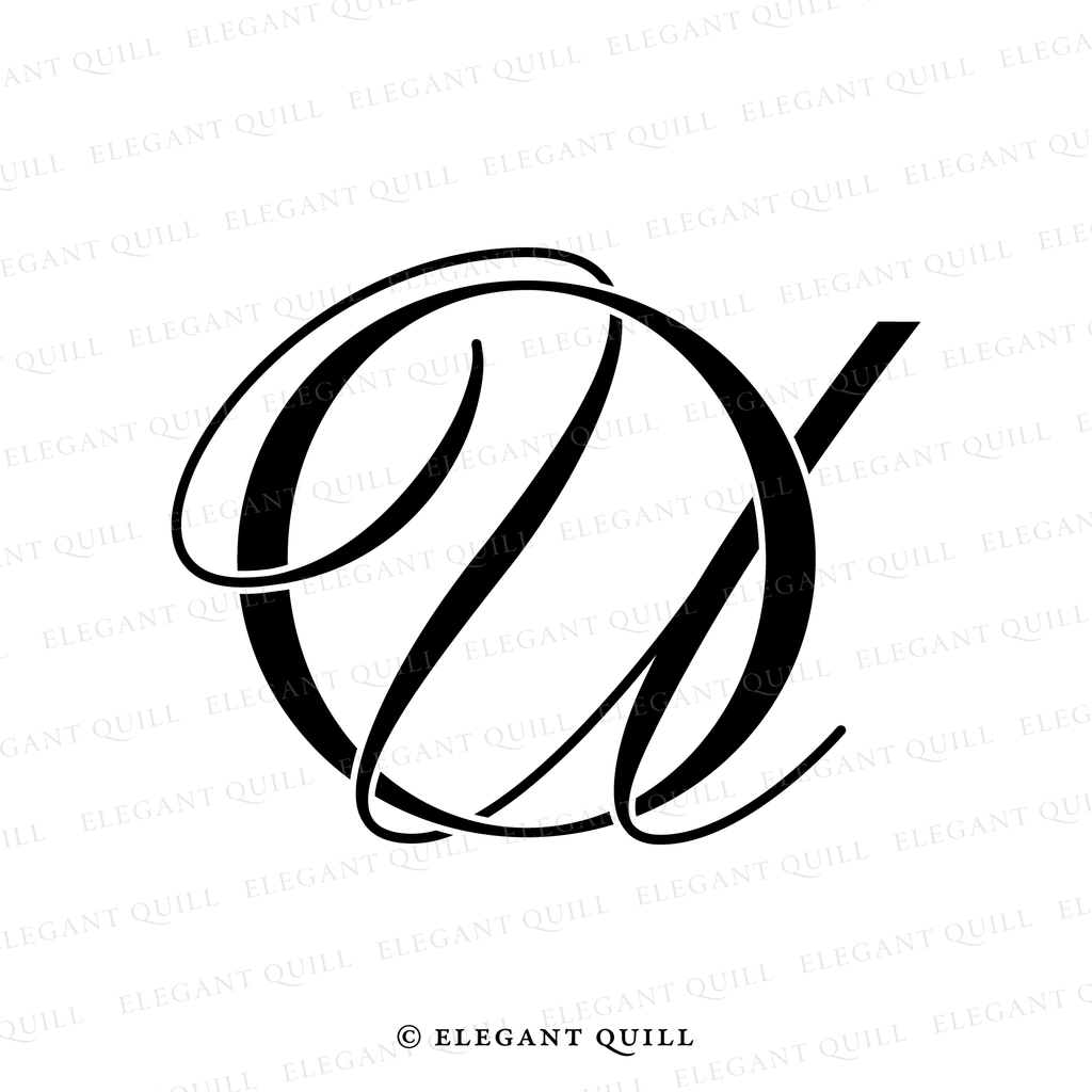 personal brand logo, UO initials