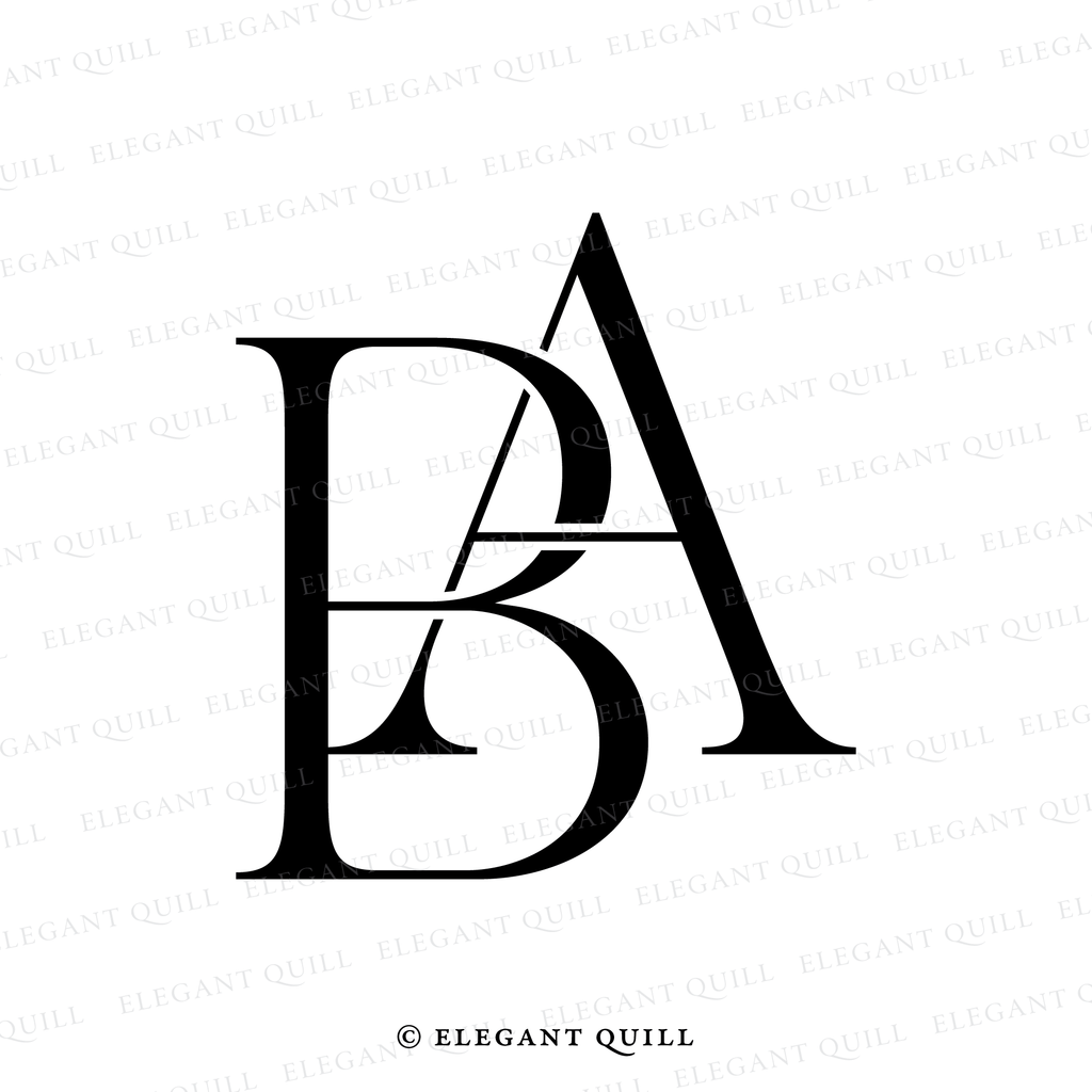 personal logo, AB initials
