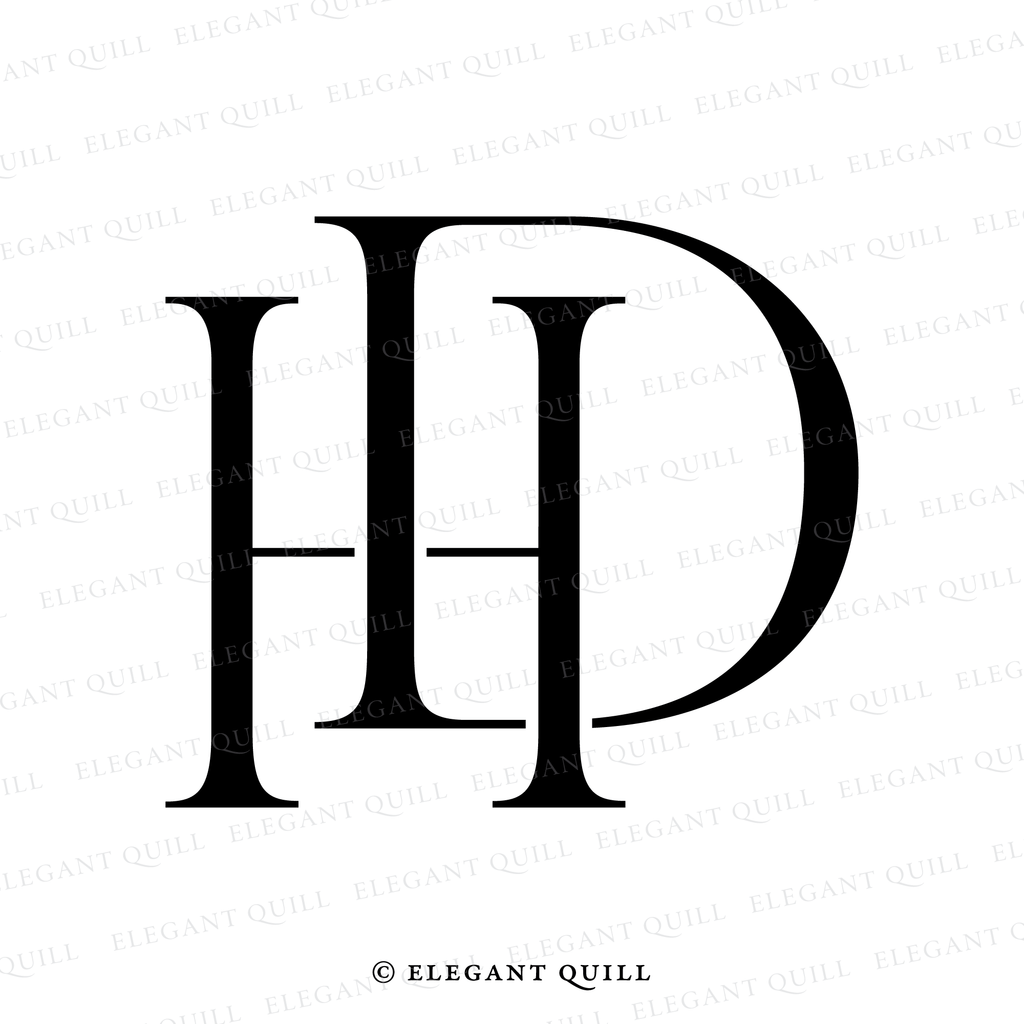 personal logo, DH initials
