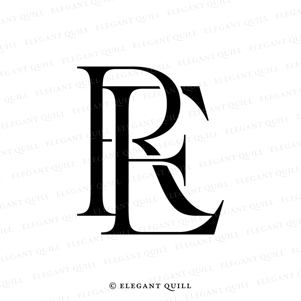 personal logo, ER initials
