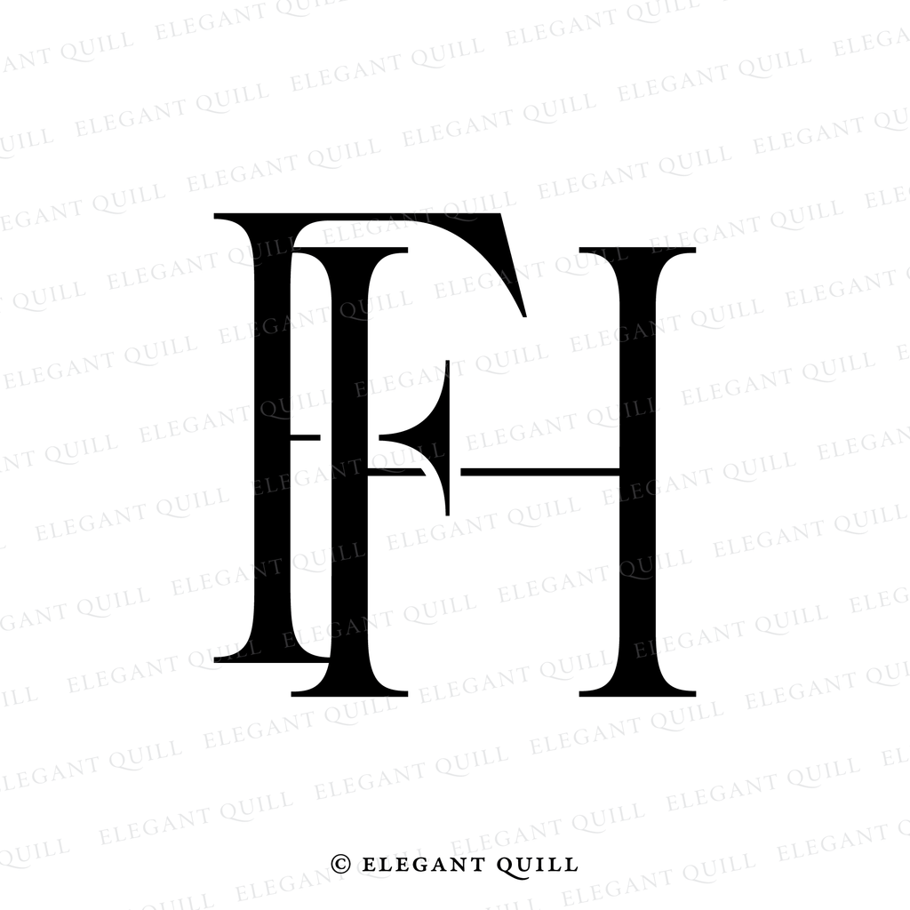 personal logo, FH initials
