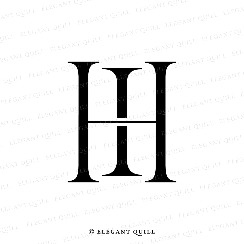 personal logo, HI initials