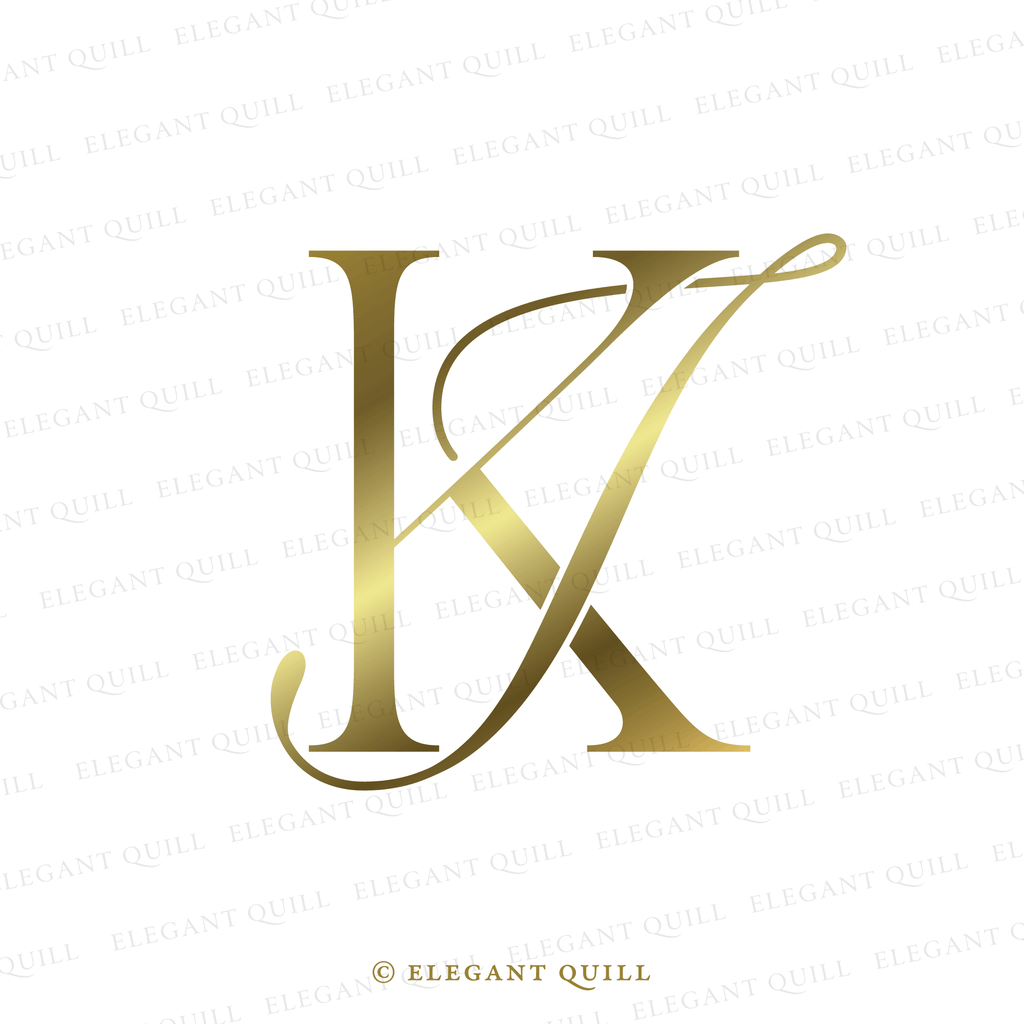 personal logo, IK initials