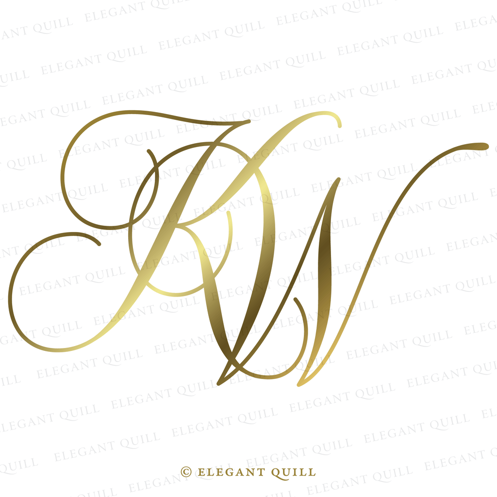personal logo, KW initials