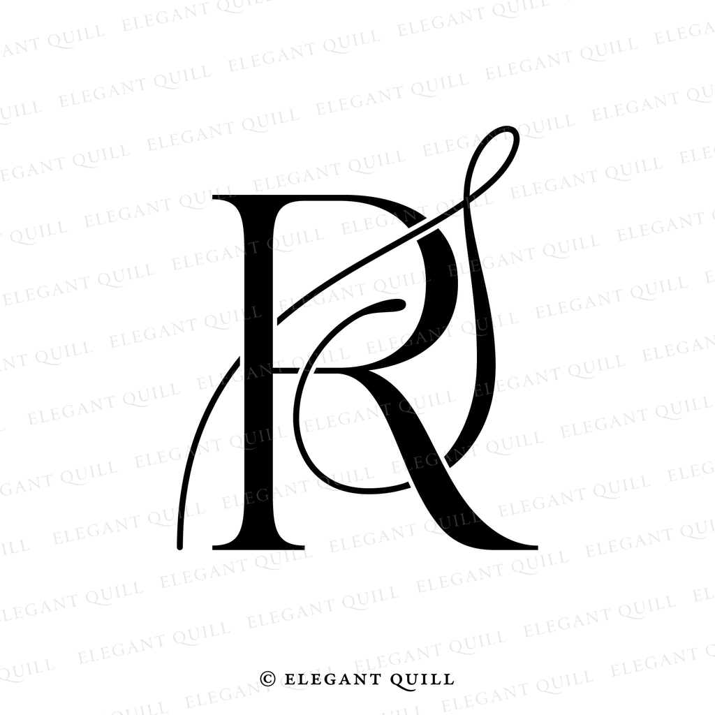 personal logo, SR initials