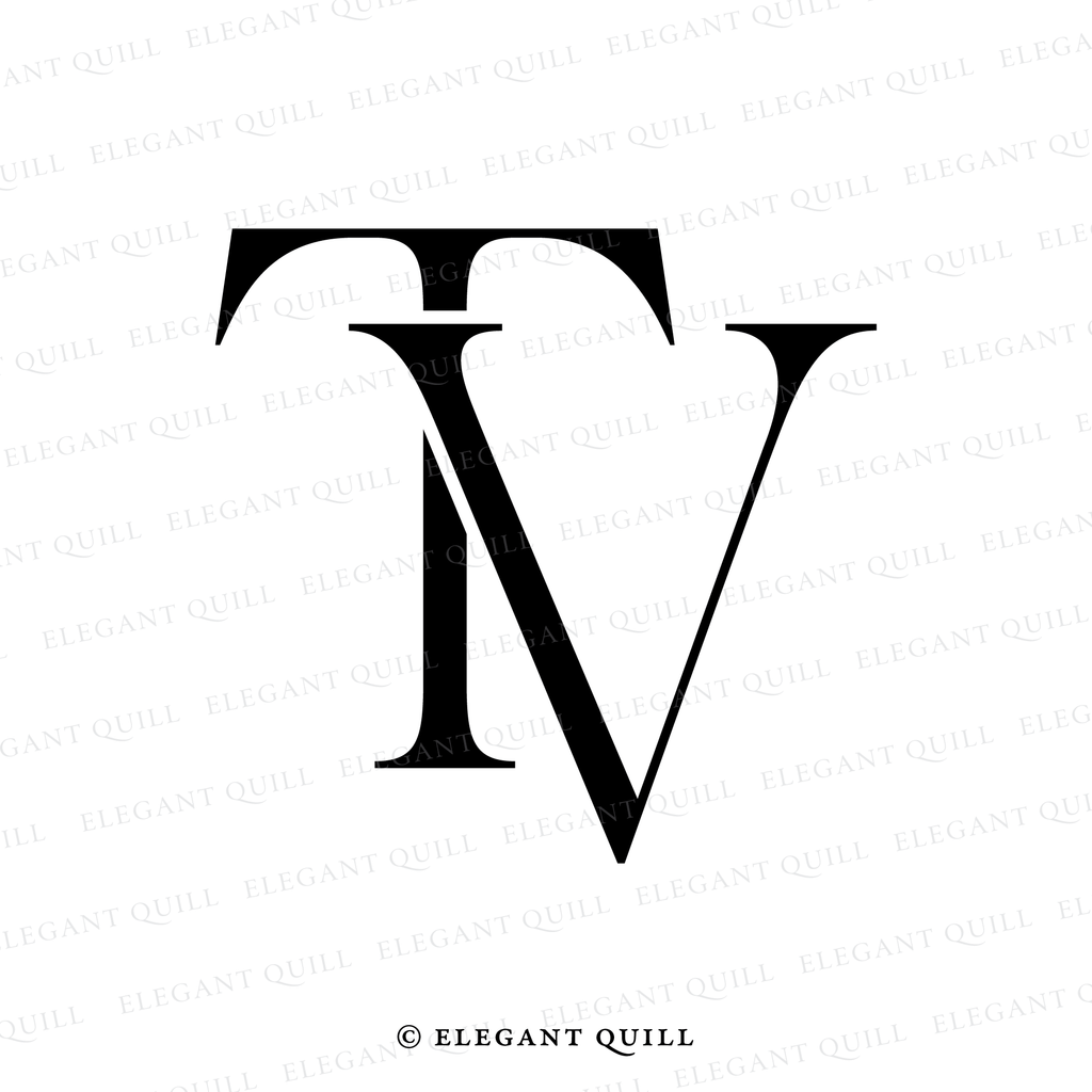 personal logo, TV initials