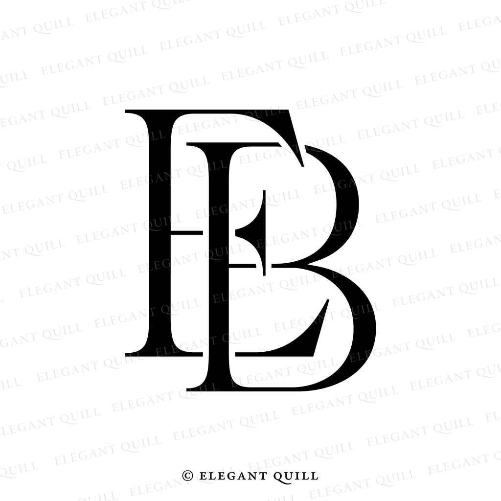 premade logo, BE initials