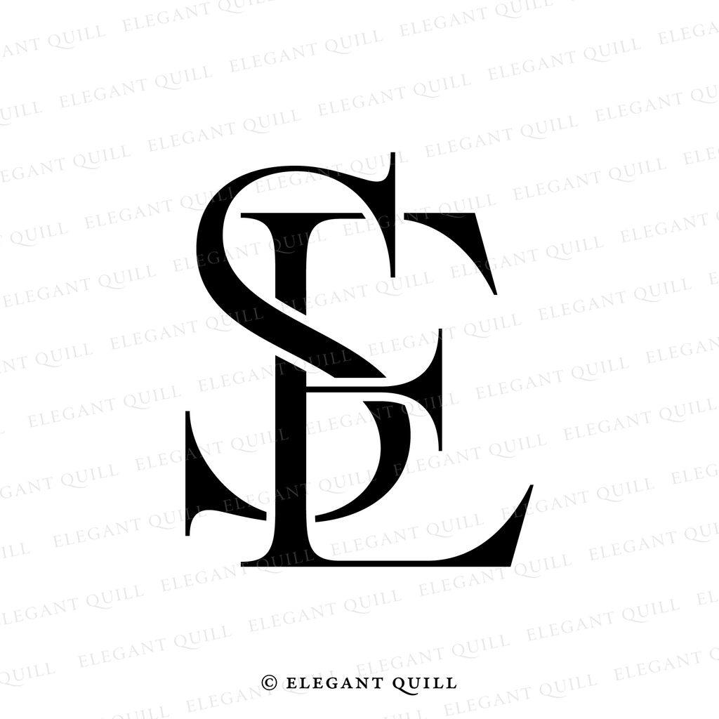 premade logo, ES initials