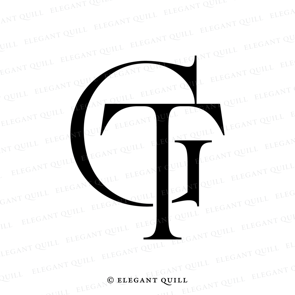 premade logo, GT initials