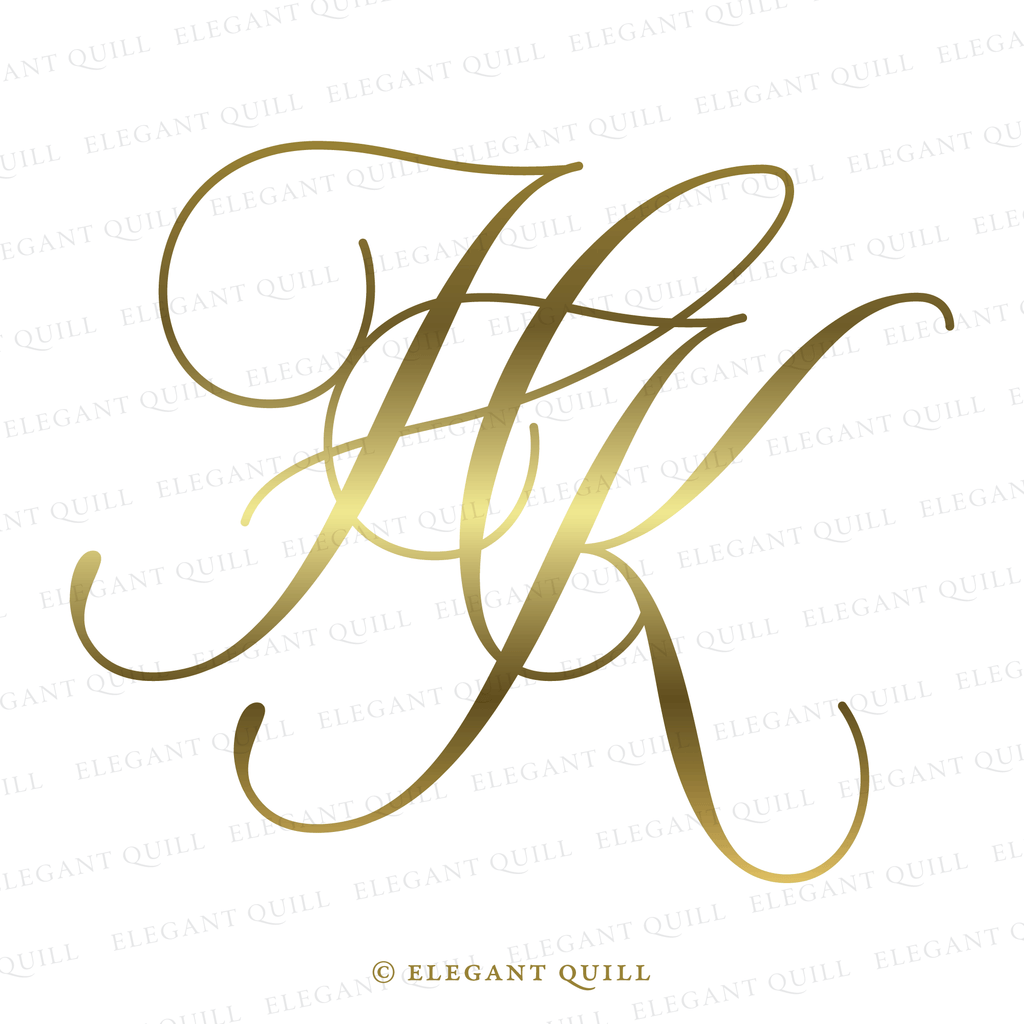 premade logo, HK initials