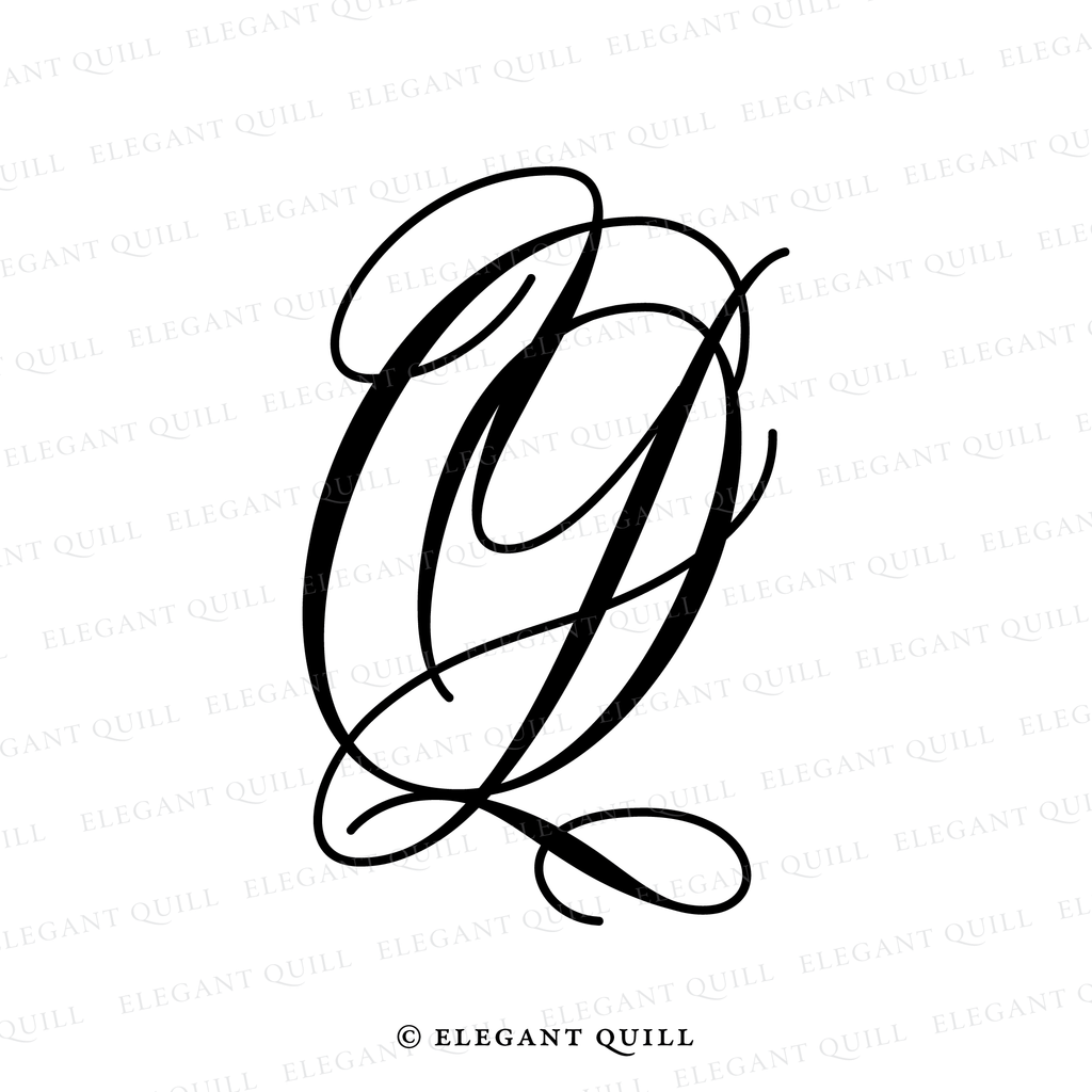 premade logo, QY initials