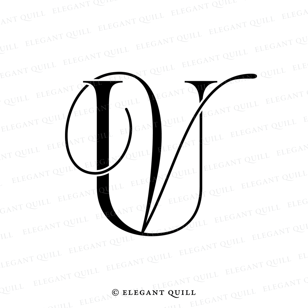 premade logo, VU initials