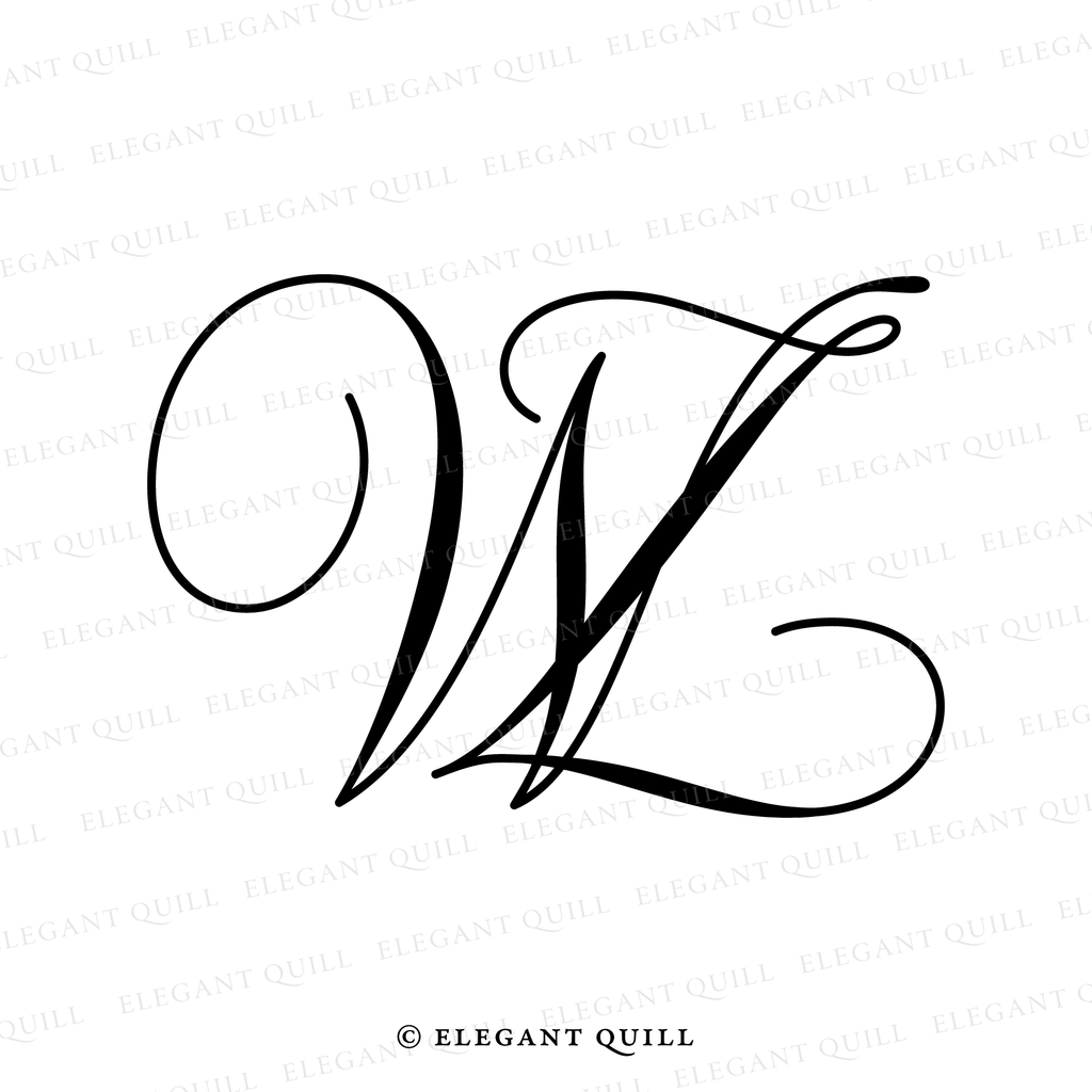 premade logo, WZ initials