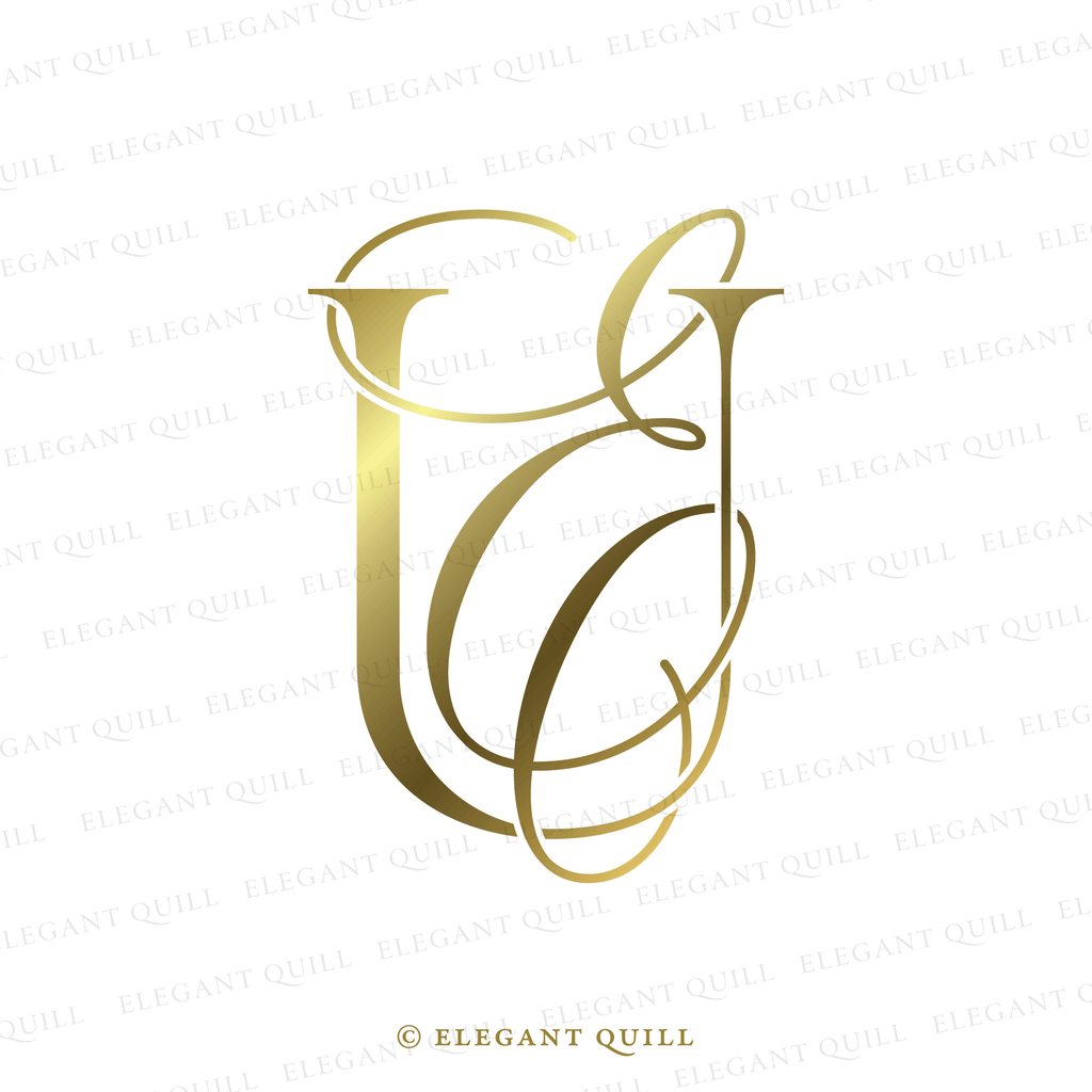 script logo, ET initials