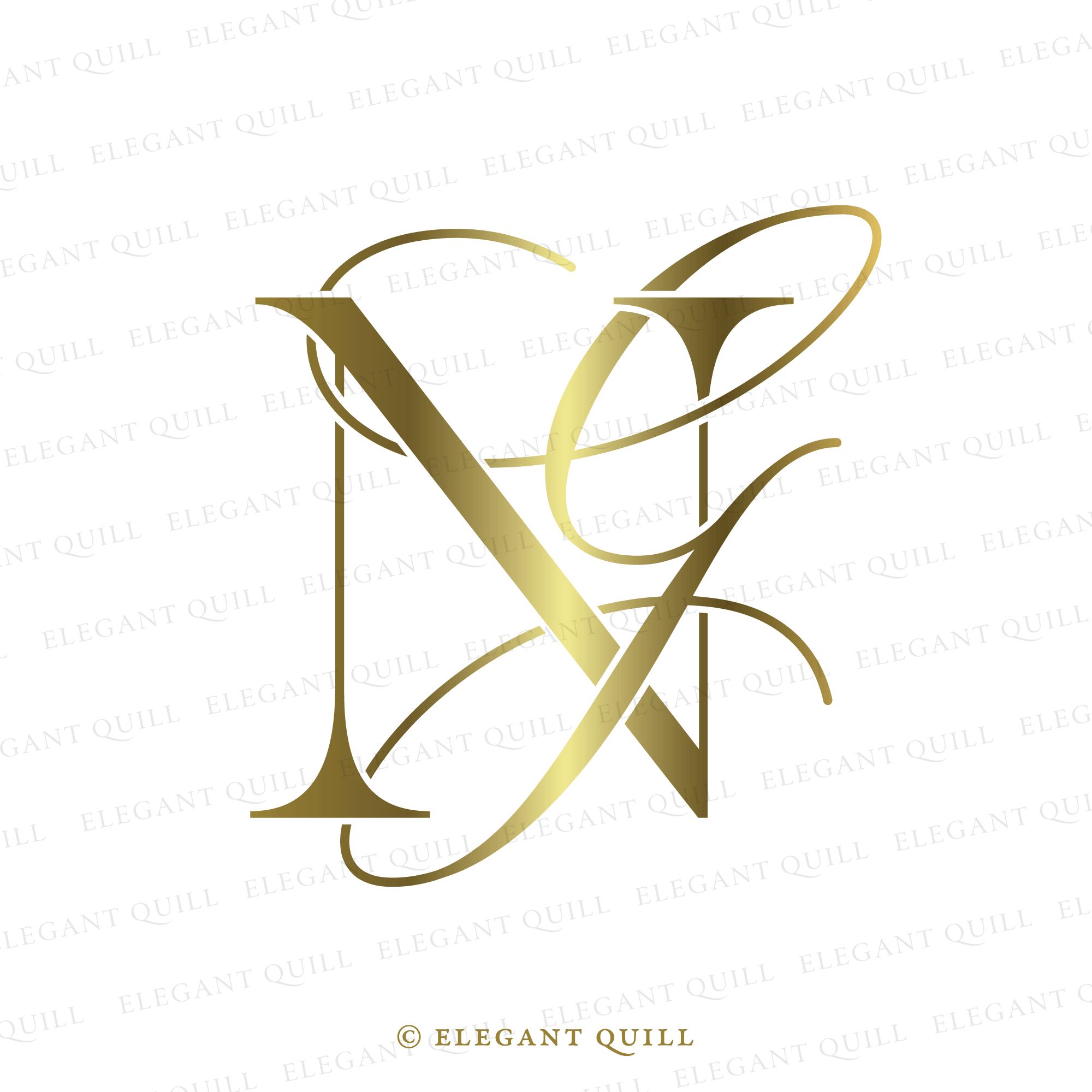 Gn g n letter modern logo design with yellow Vector Image