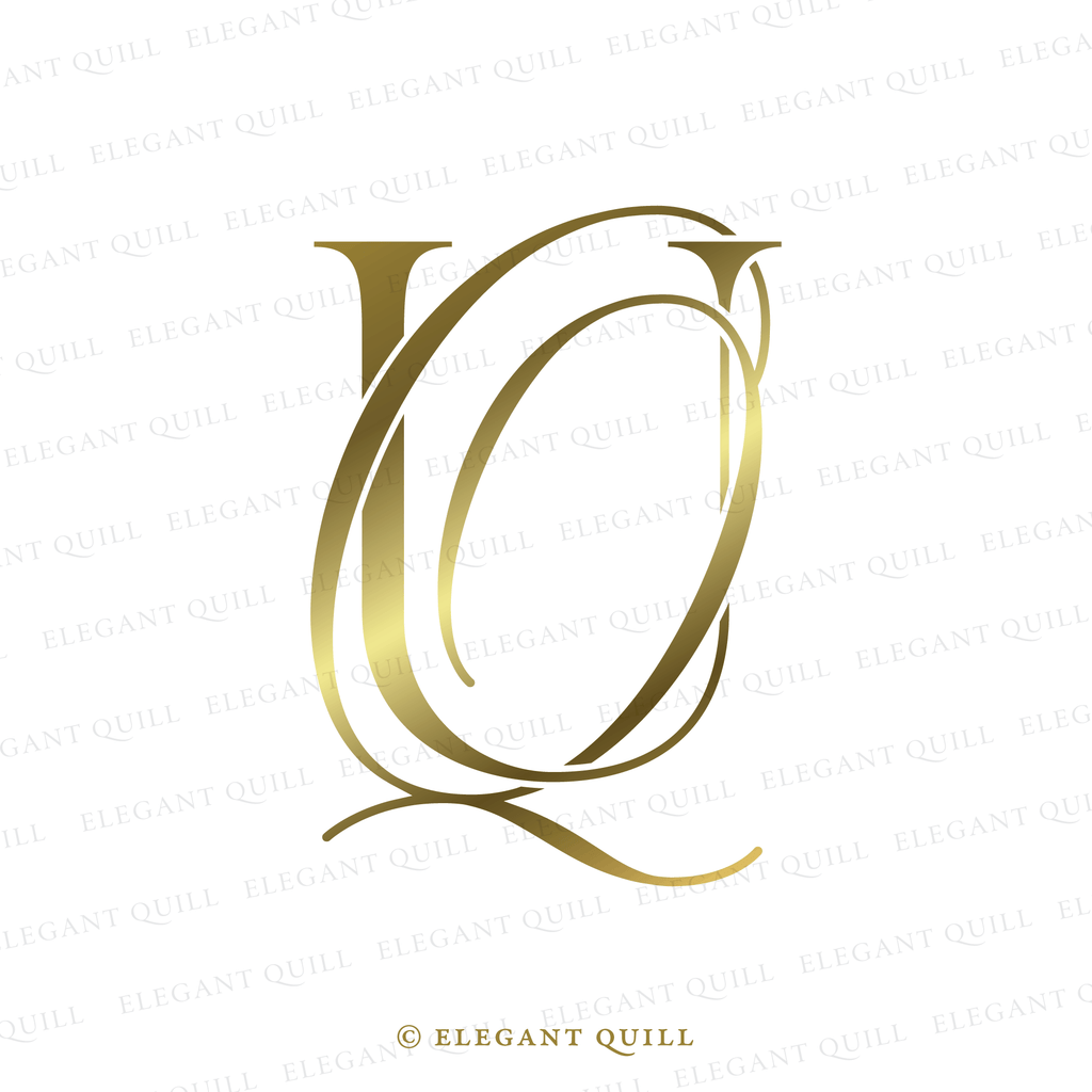 script logo, QU initials