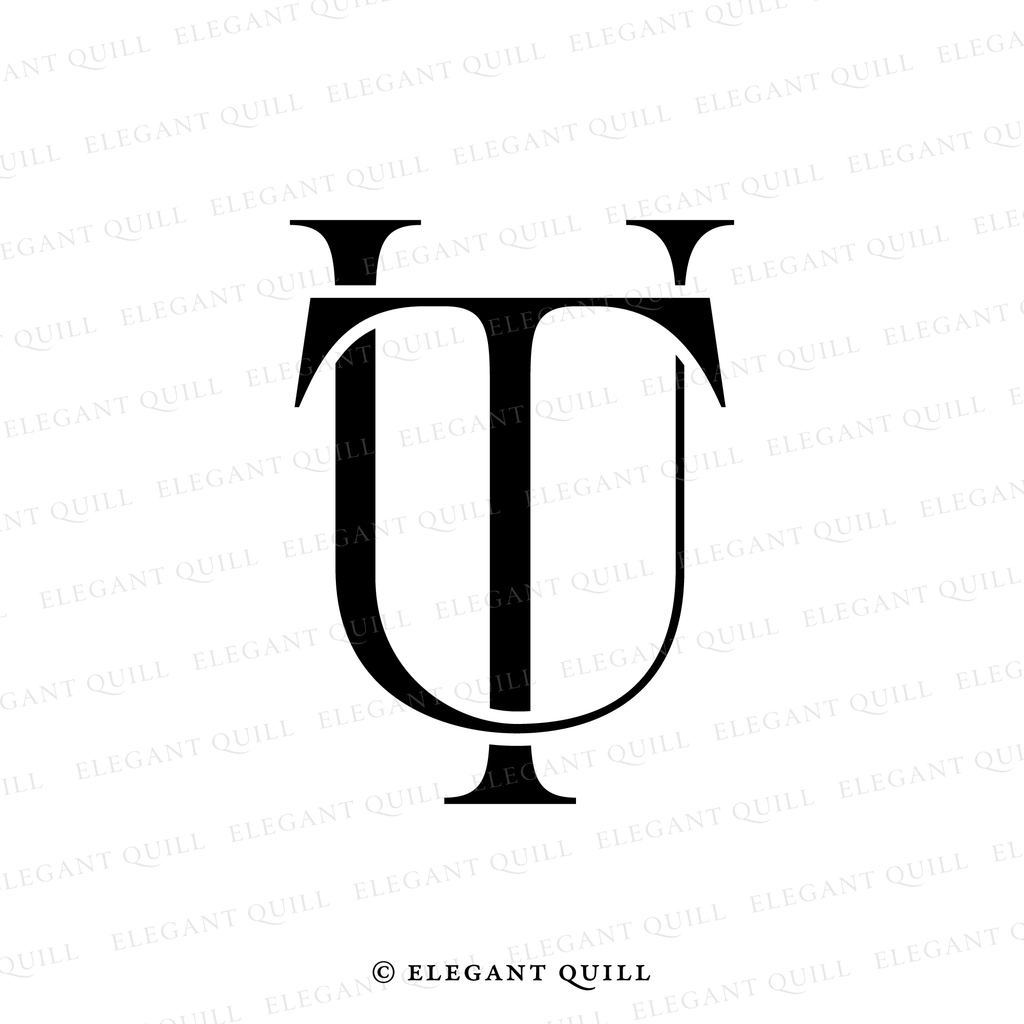 script logo, TU initials
