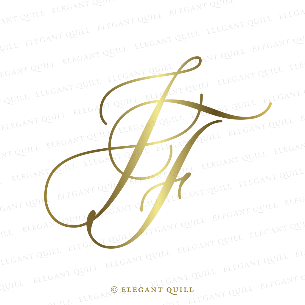 simple logo, FJ initials
