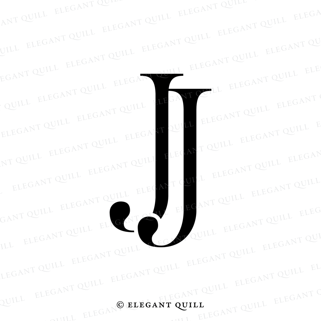 simple logo, JJ initials