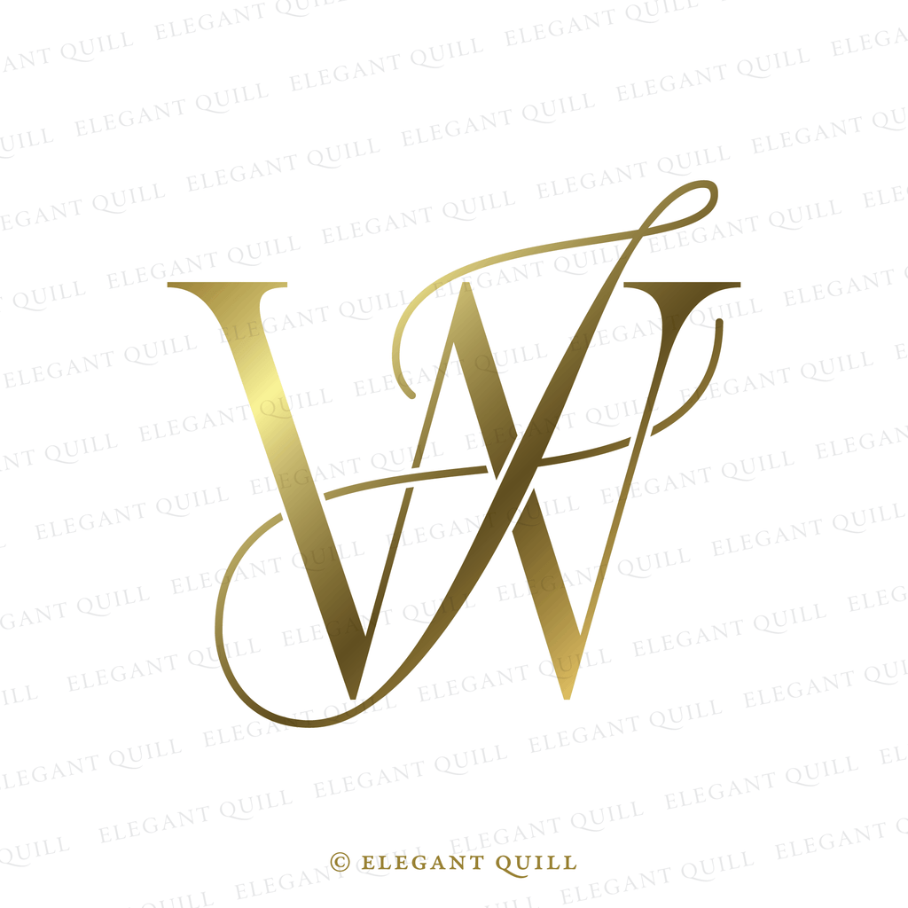 simple logo, JW initials