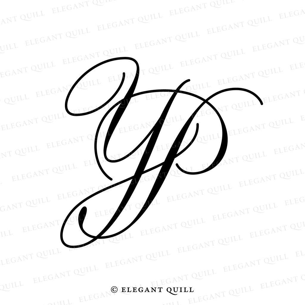 simple logo, PY initials