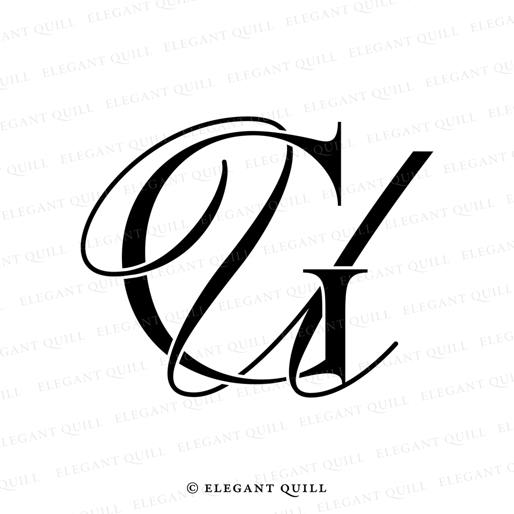 simple logo, UG initials
