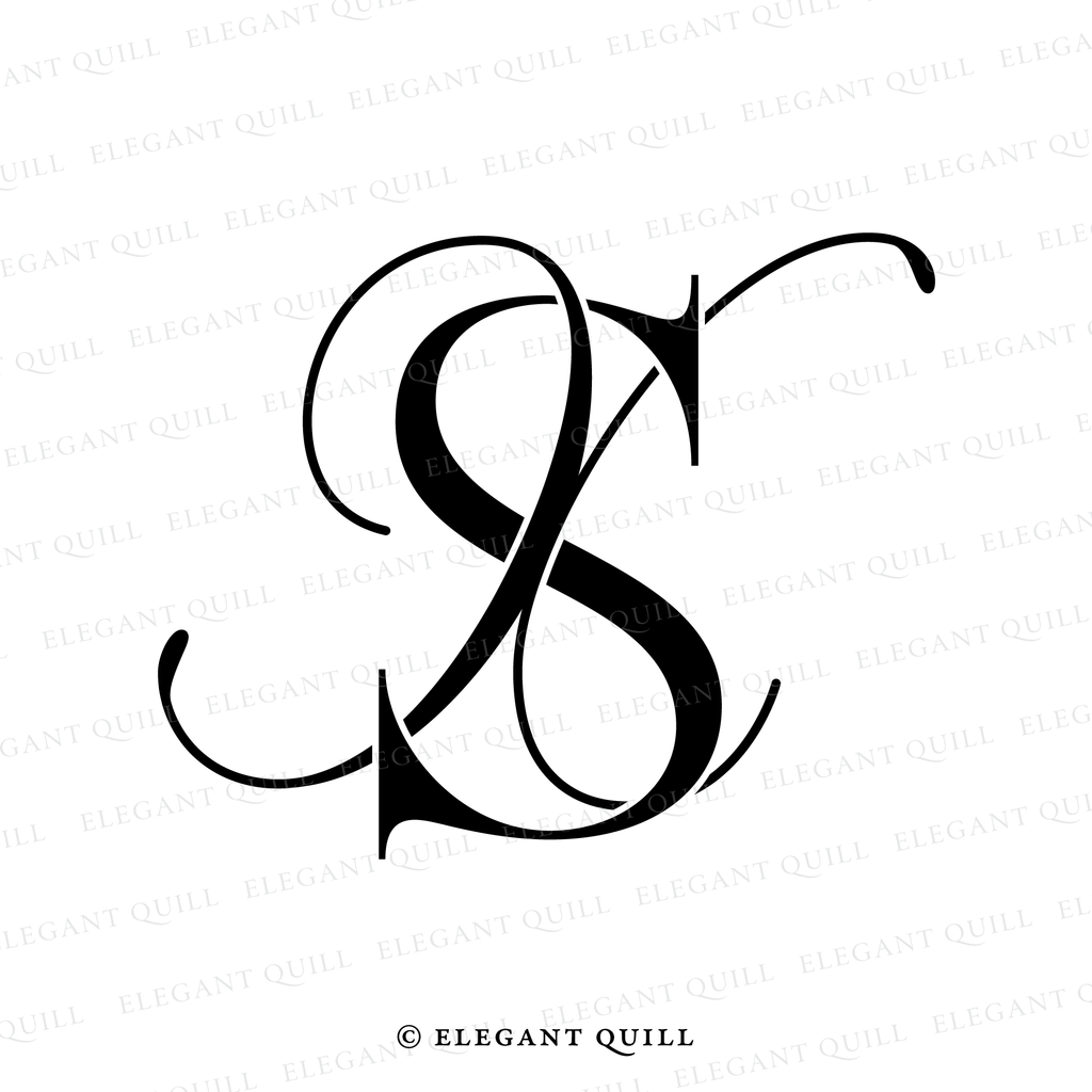 simple logo, XS initials