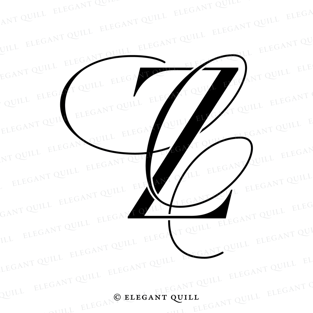 simple logo design, CZ initials