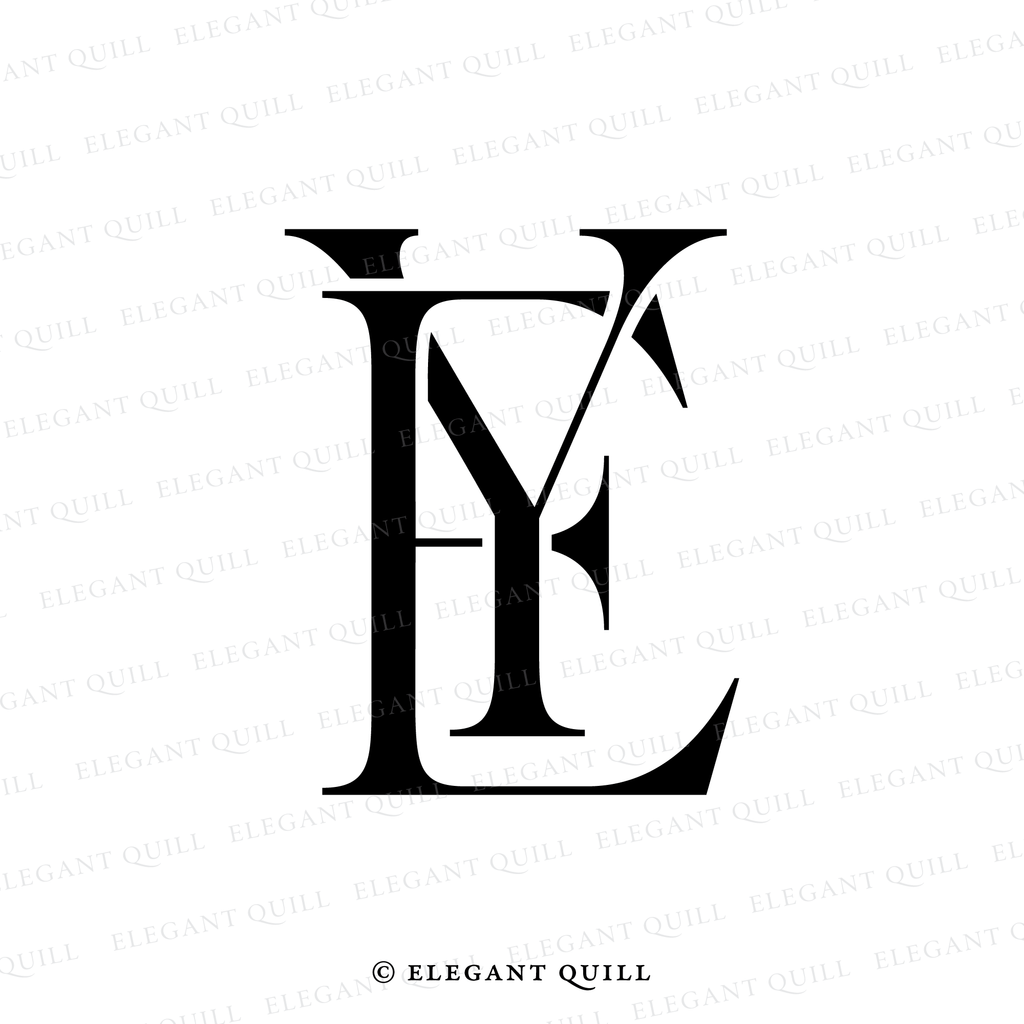 simple logo design, EY initials
