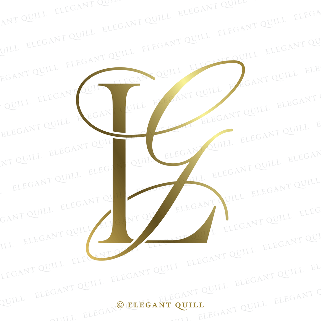 simple logo design, GL intials