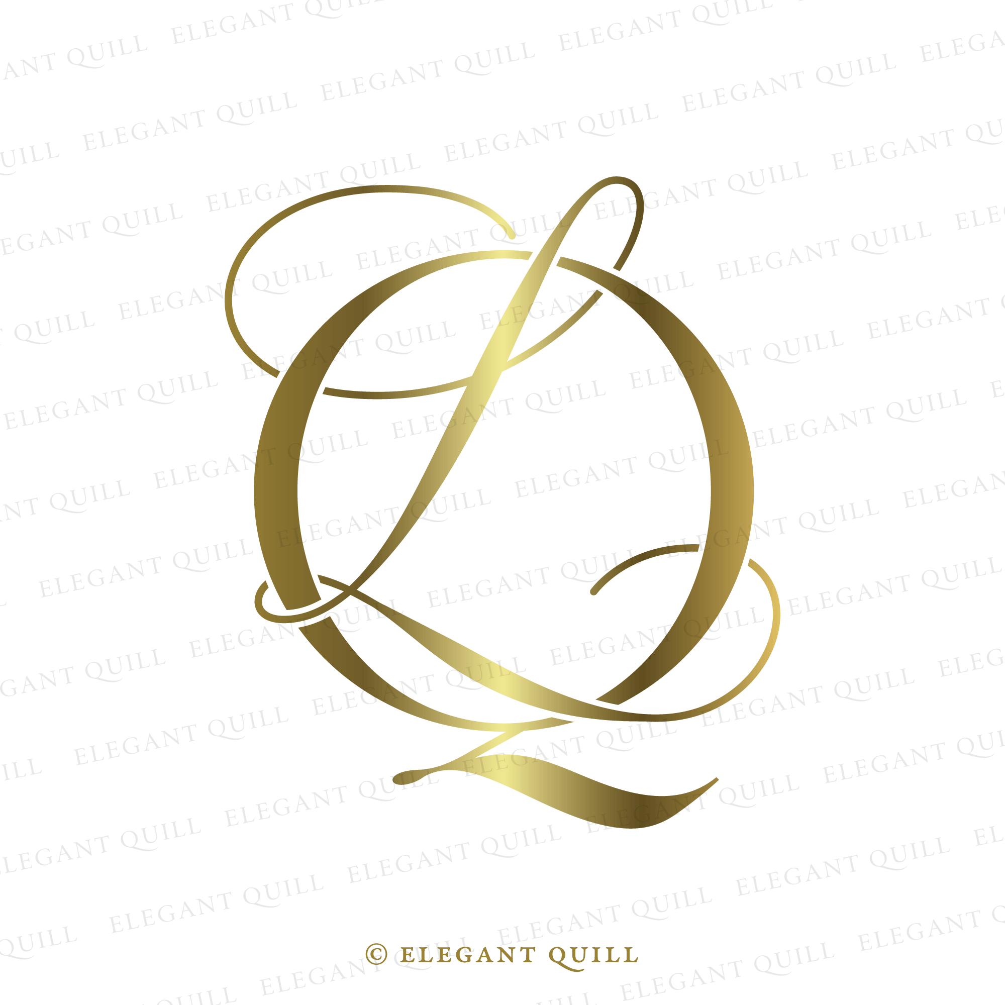 Simple Logo Design, LV Initials – Elegant Quill