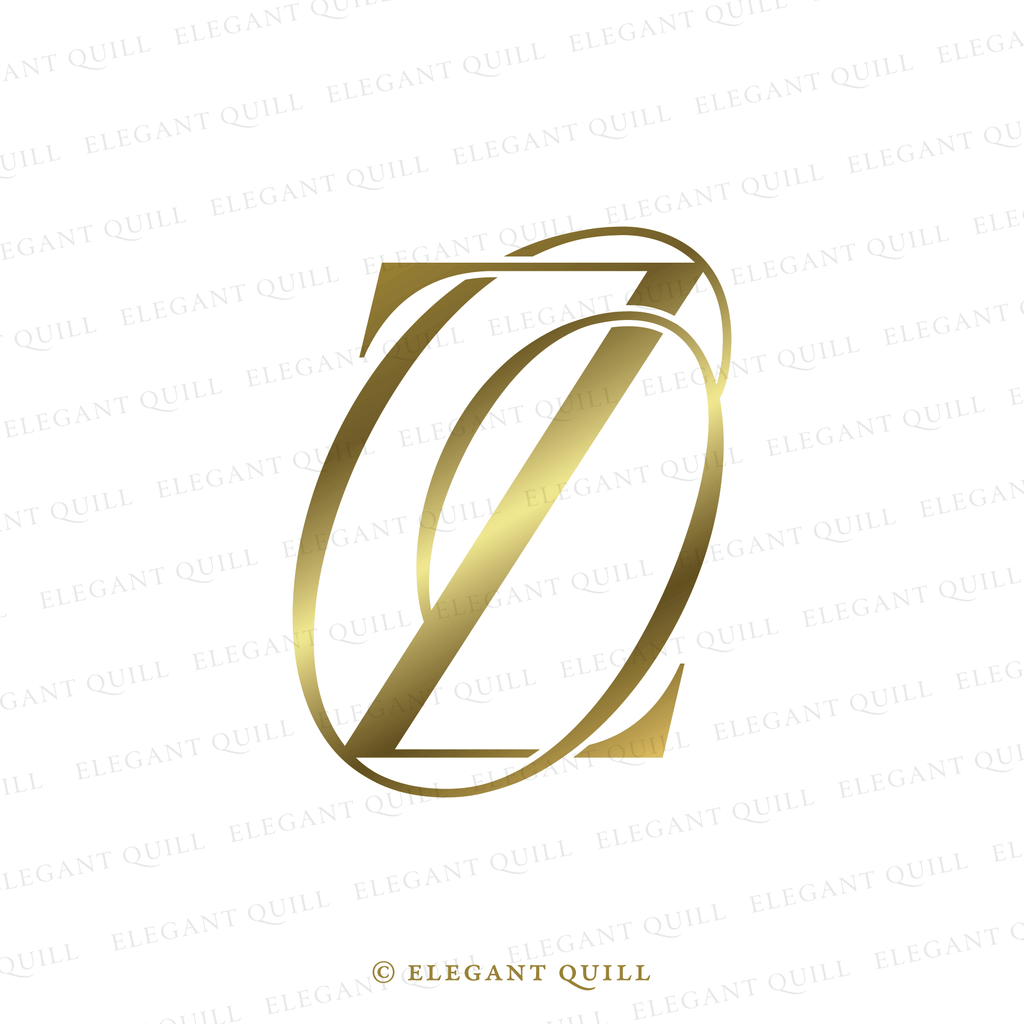 simple logo design, OZ initials