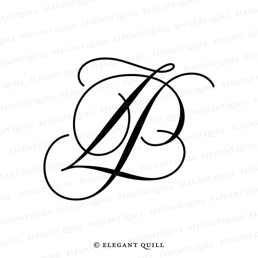 simple logo design, PZ initials