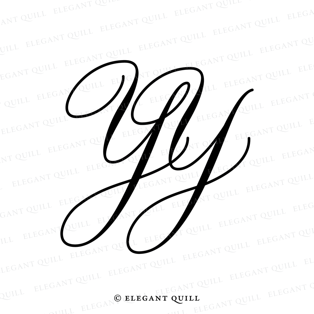 simple logo design, YY initials