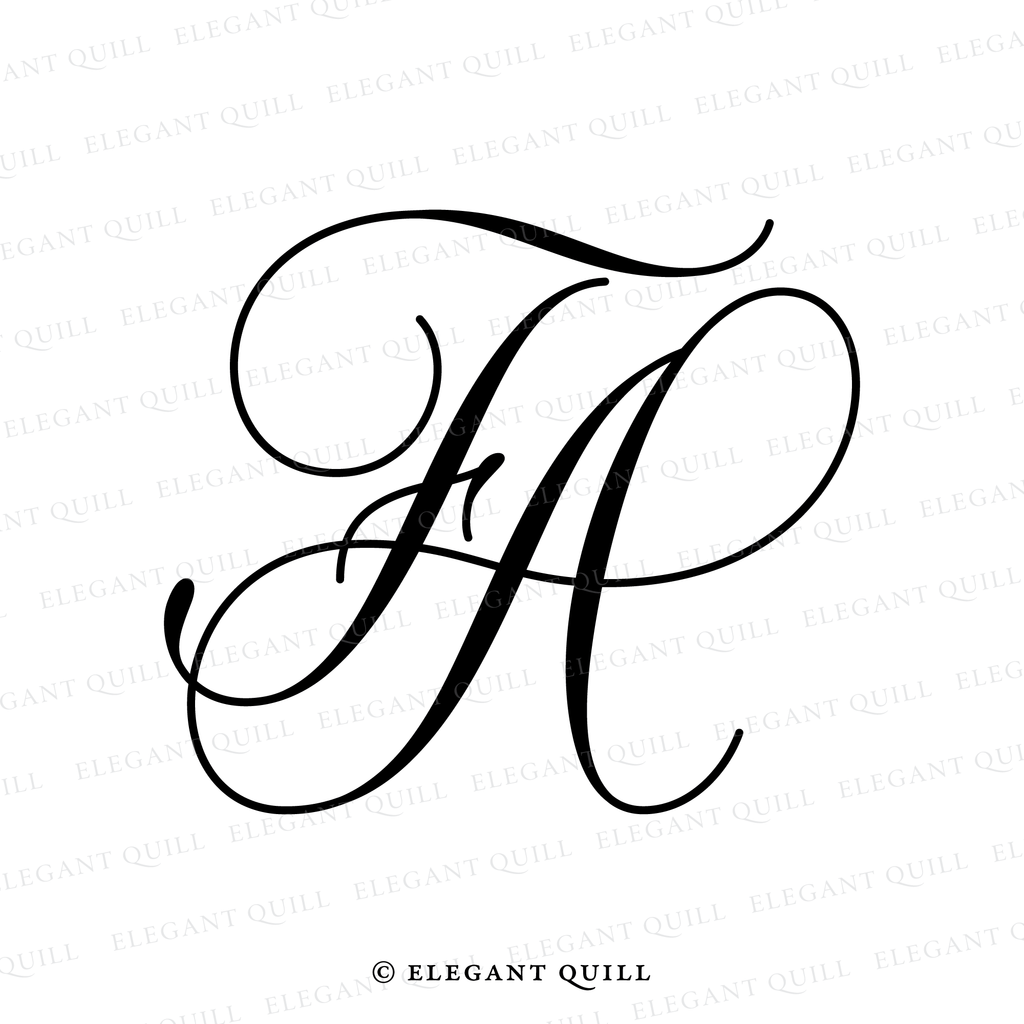 simplistic logo, AF initials