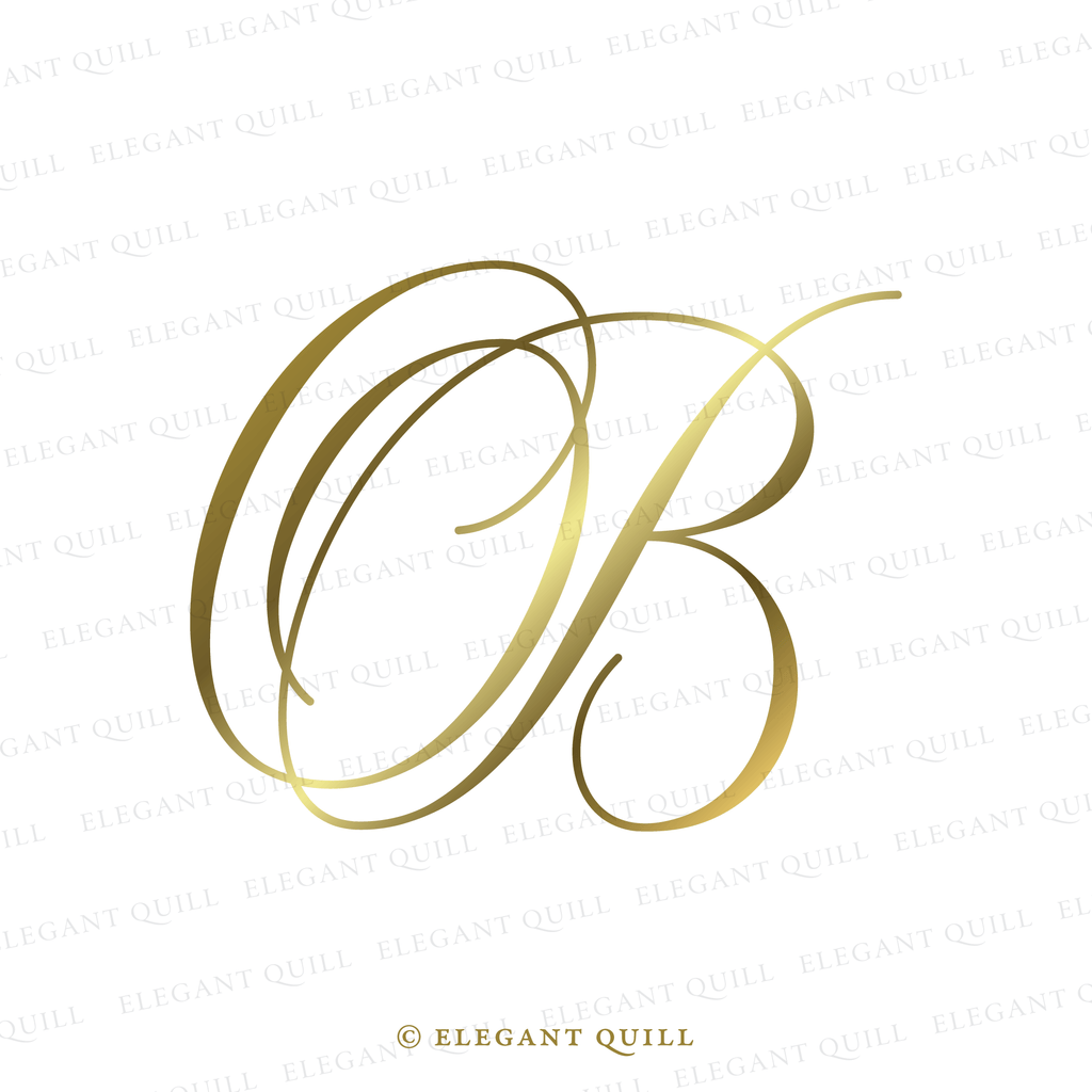 simplistic logo, BO initials