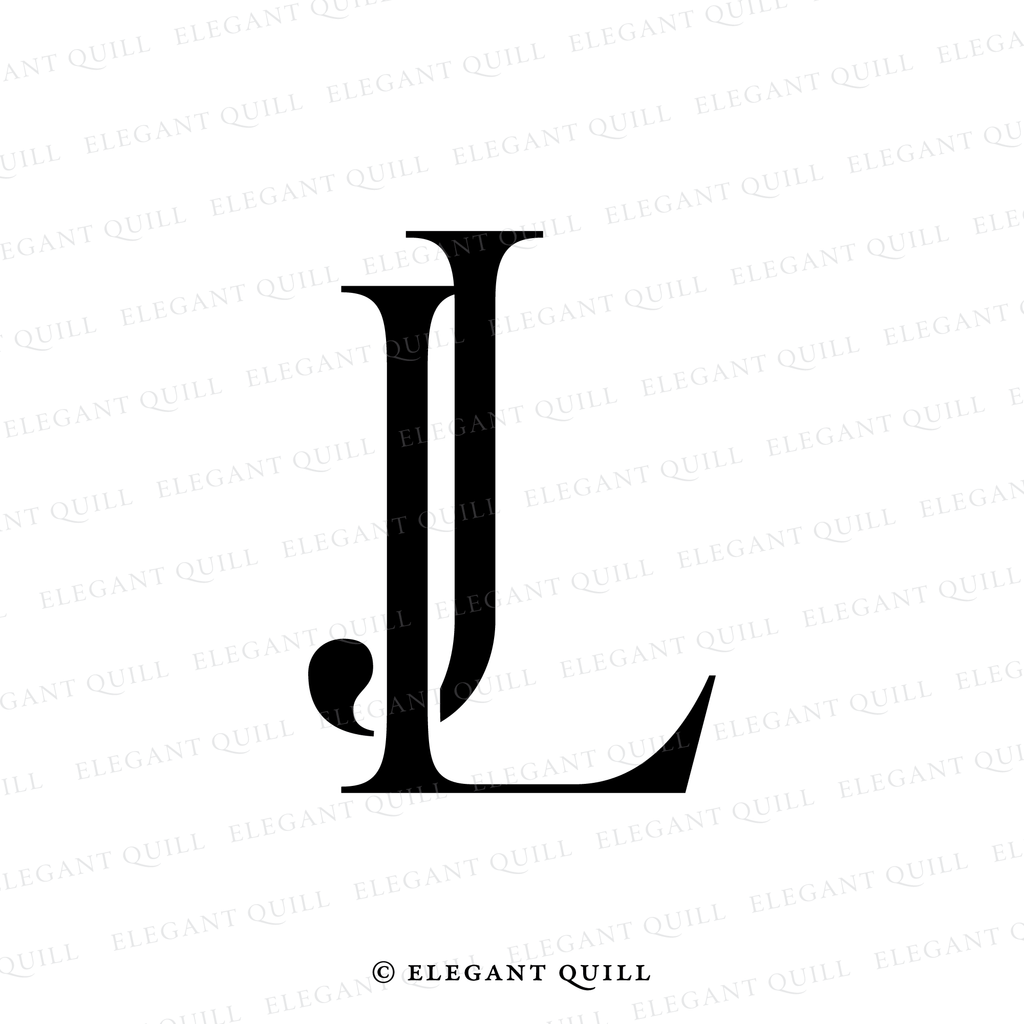 simplistic logo, JL initials