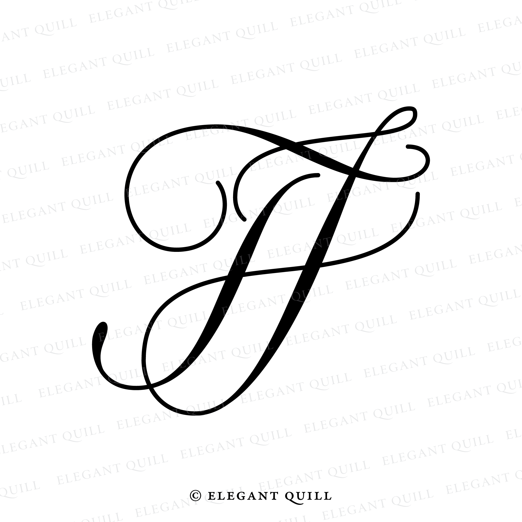 Simple Logo Design, LV Initials – Elegant Quill