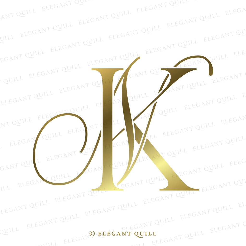 simplistic logo, NK initials