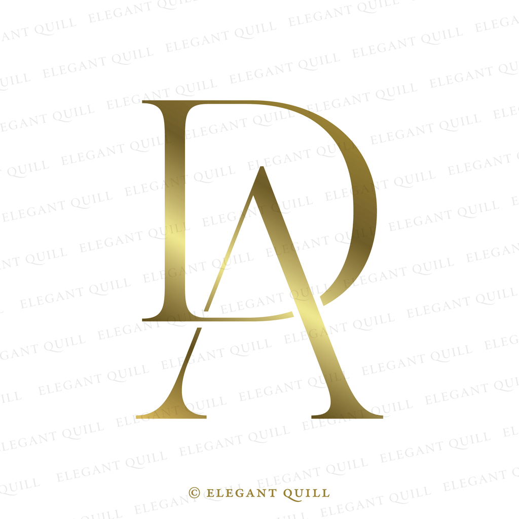 two letter logo, AD initials