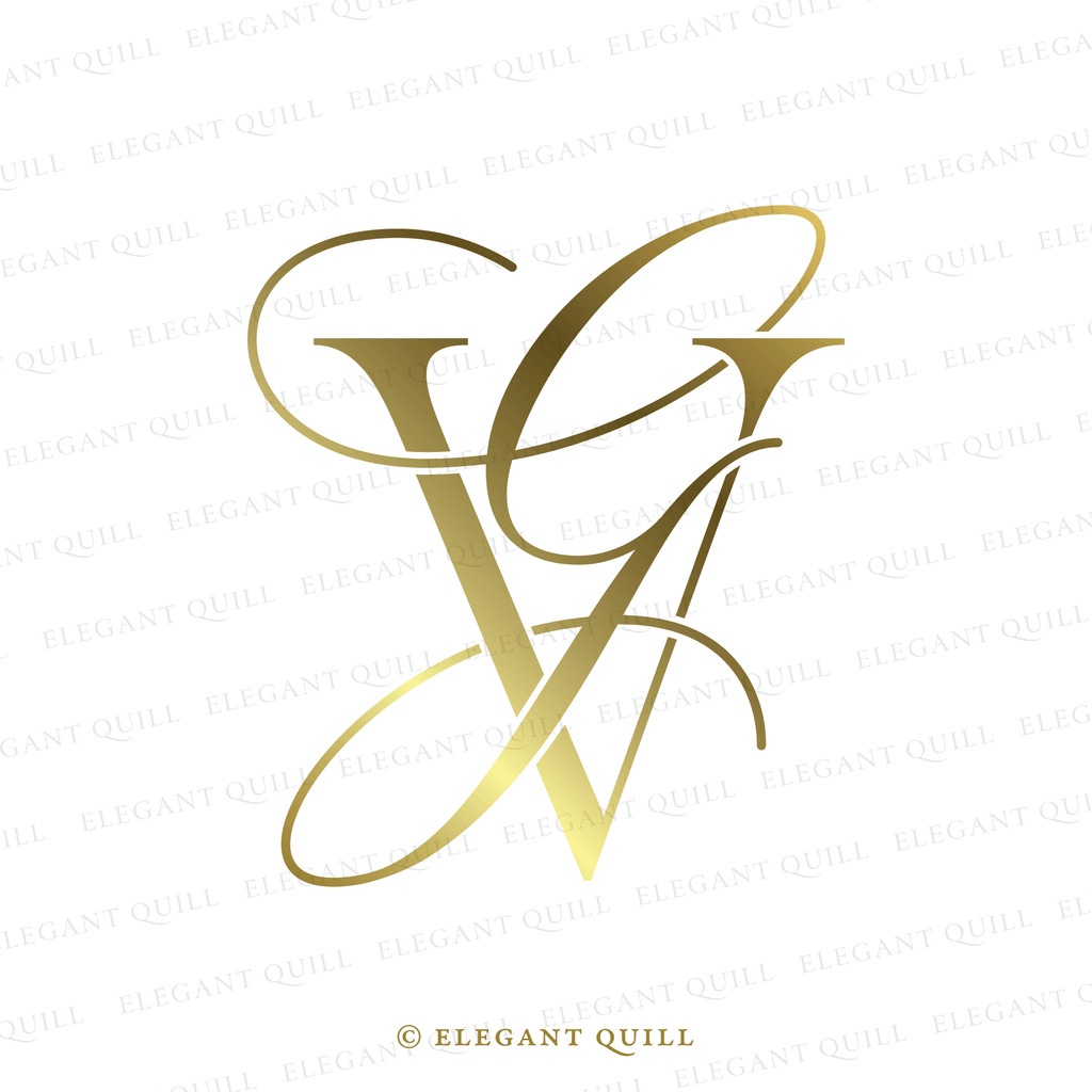 two letter logo, GV initials