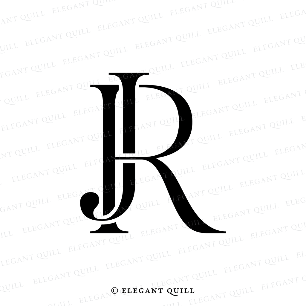 two letter logo, JR initials