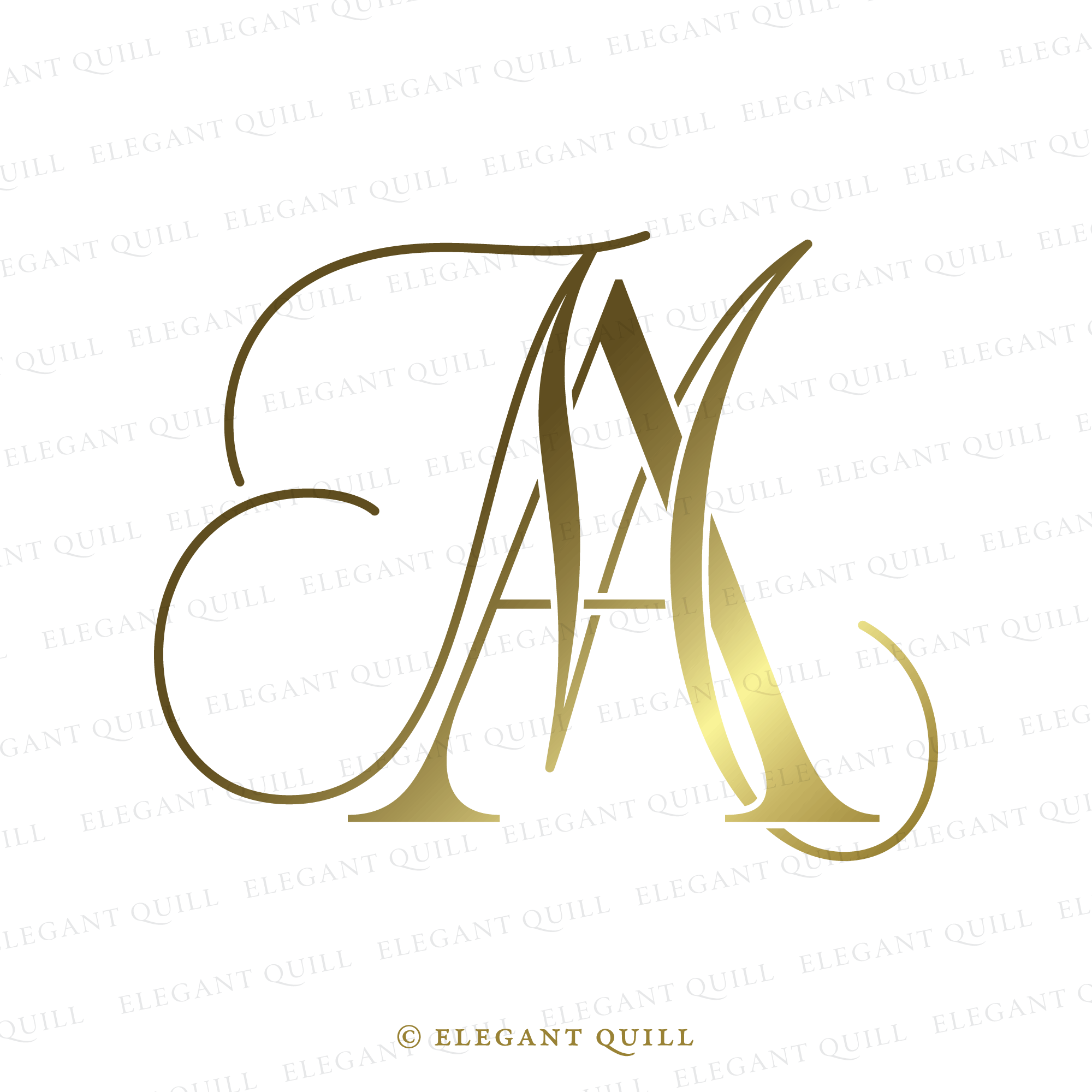 Letter MA logo template. Creative fashion logo design, couple letter ,  beauty icon. Initial handwriting or handwritten logo for identity. Logo  with hand drawn style. wedding concept -vector Stock Vector | Adobe Stock