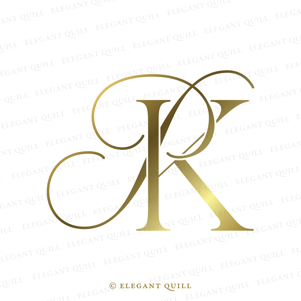 two letter logo, PK initials