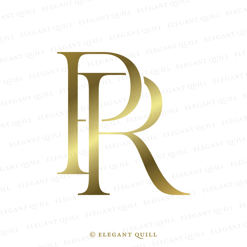 two letter logo, PR initials