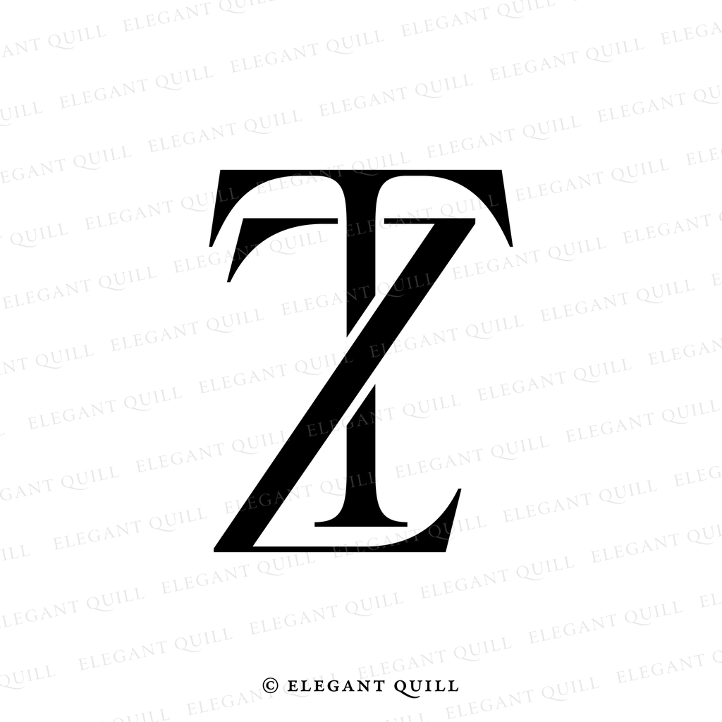 two letter logo, TZ initials