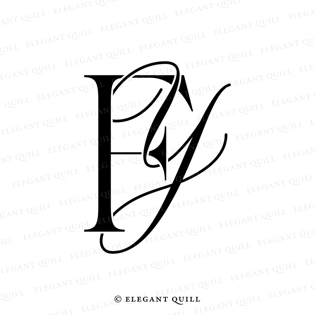 two letter logo, YF initials