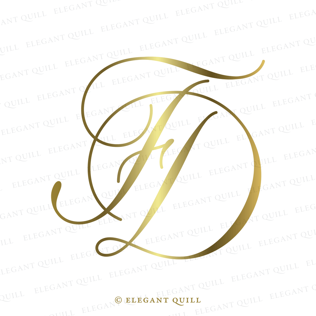 wedding dance floor monogram, DF initials