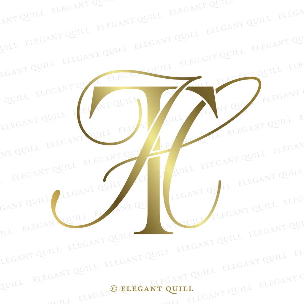 wedding dance floor monogram, HT initials