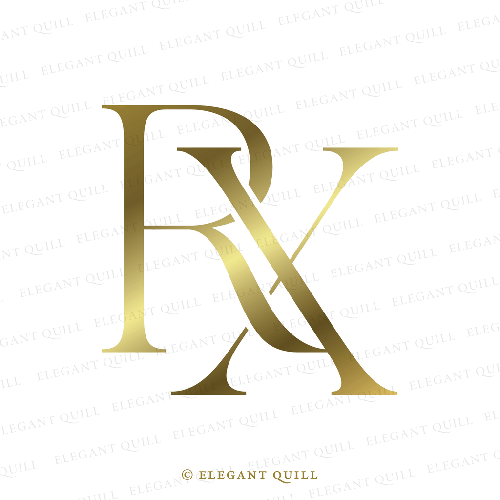 wedding dance floor monogram, RX initials